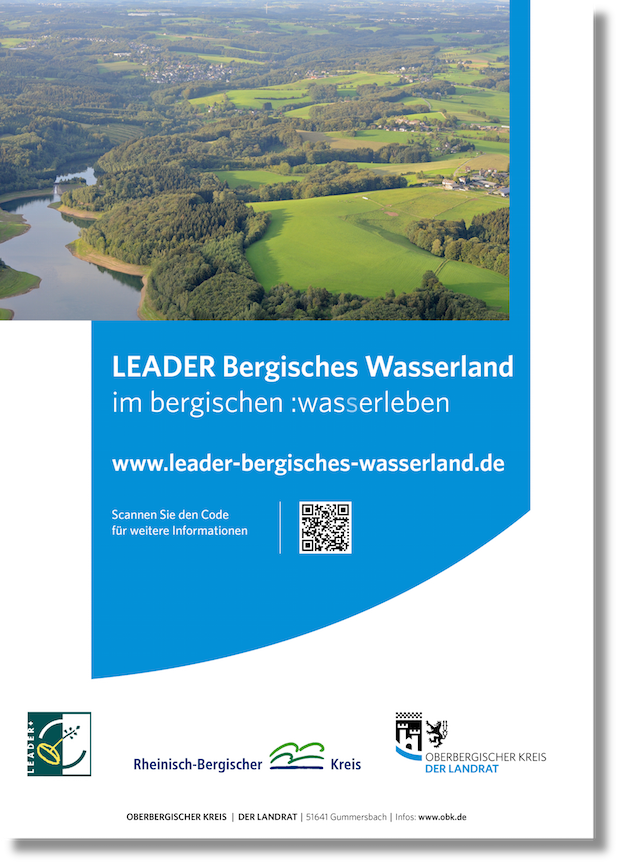 Plakat der LEADER-Region Bergisches Wasserland (Foto: OBK).