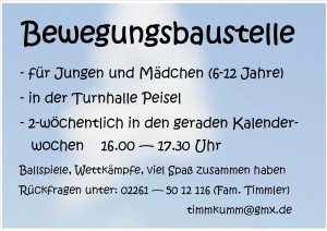 Sport für Jungen und Mädchen im Alter von 6-12 Jahren