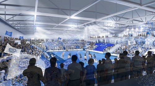 Schwalbe-Arena Gummersbach - So darf in Zukunft der VfL Gummersbach bei seinen Heimspielen in der Handball-Bundesliga begrüßt werden. Schwalbe-Arena Gummersbach - So darf in Zukunft der VfL Gummersbach bei seinen Heimspielen in der Handball-Bundesliga begrüßt werden.