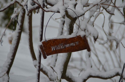 Winter Willkommensgruß