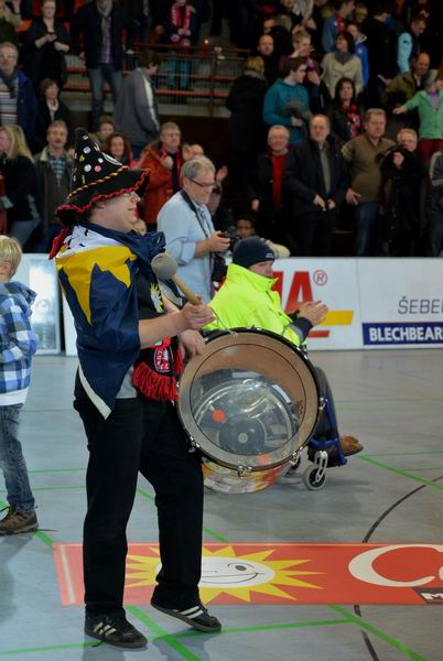 Lübbecker Fans waren nach dem Sieg begeistert