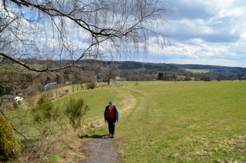 Oberhalb von Baumen
