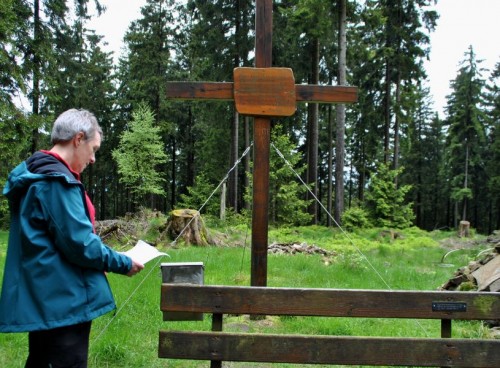 Gipfelkreuz auf dem Martinshardtgipfel