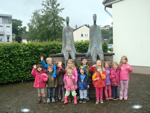 Johanna, Mika, Pia, Lina, Leo, Leonard, Mateo, Lina, Lina, Sophia machten mit beim Stadtprojekt - Quelle: Kirchenkreis An der Agger