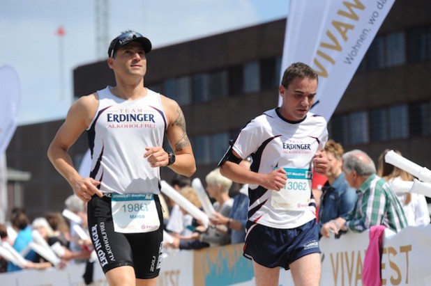 Die Generalprobe des VivaWest Halbmarathon 2014 im Ruhrgebiet: Sebastian konnte diesen mit viel Kampfgeist in 2:57 Stunden erfolgreich beenden - Quelle: www.sportonline-foto.de