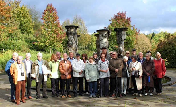 BGV-Gruppe mit dem Ortsführer - Quelle: BGV-Oberberg