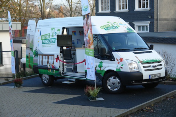 Das Forschermobil (Foto: Netzwerk :metabolon/Oberbergischer Kreis)