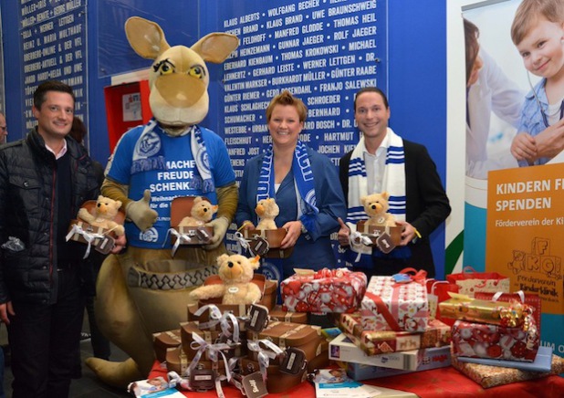 Sascha Klein, "Gummi", Meike Ruhland und Marc Knabben (Foto: Klinikum Oberberg GmbH)