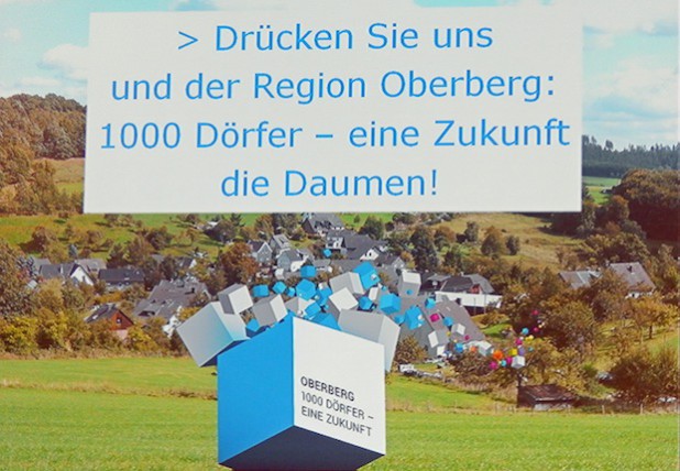 Unter dem Motto "Oberberg: 1000 Dörfer - eine Zukunft!" läuft die Bewerbung als LEADER-Region (Foto: OBK).