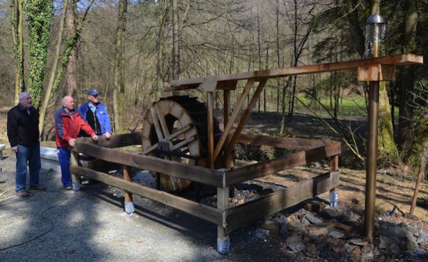 Erweitert das Pumpendenkmal: das neue Wasserrad (Quelle: August Rueggeberg GmbH & Co. KG/PFERD-Werkzeuge)