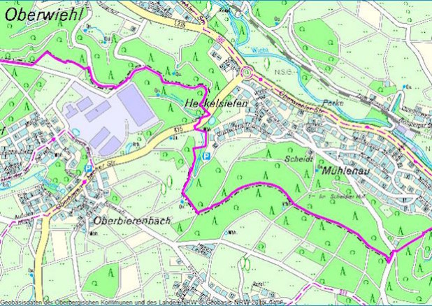 Die K 15 wird zwischen Oberbierenbach und Heckelsiefen erneuert (Foto: RIO OBK).