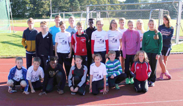 Die Mannschaft der GE Marienheide vor dem Beginn des Wettkampfes (Foto: Rüdiger Nolte/Gesamtschule Marienheide).