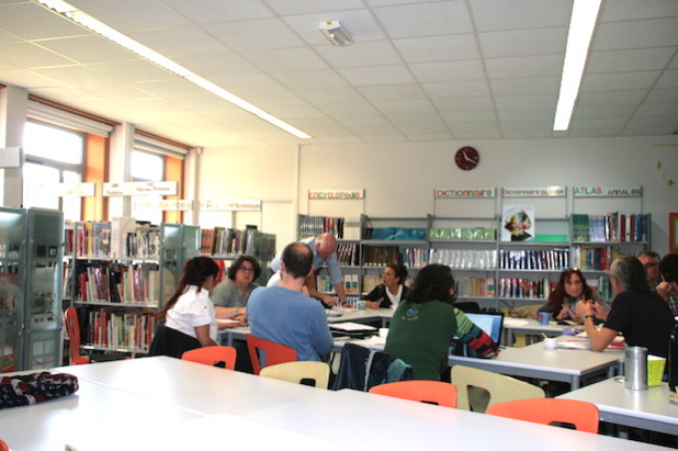 Meeting im Collège Èdouard Lucas, Frankreich - Foto: Gemeinschaftsschule Morsbach.