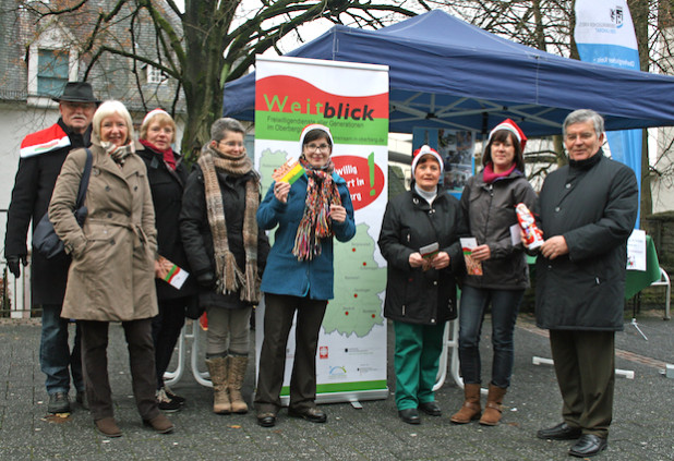 Das Weitblick-Team warb schon 2013 für die Ehrenamts-Initiative (Foto: OBK).