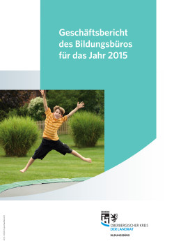 Das Bildungsbüro Oberberg hat seinen Geschäftsbericht 2015 veröffentlicht. (Grafik: OBK)