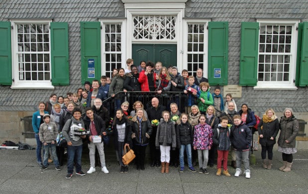 Foto: Schüler Felix Messerschmidt, von der teilnehmenden Erich-Fried-Gesamtschule Ronsdorf in Wuppertal. (Quelle: Sandra Brauer-Projektkoordinatorin KulturScouts Bergisches Land)