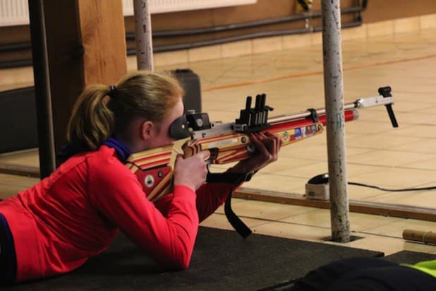 Leonie Huth auf dem Weg zu ihrer ersten Goldmedaille (Quelle: Armin Brückmann)