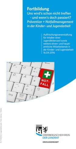 Die Fortbildung des Kreisjugendamts richtet sich an ehren- und hauptamtliche Mitarbeitende in der Kinder- und Jugendarbeit. (Grafik: OBK)