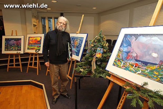 Eugen Daub bei einer früheren Ausstellung (Quelle: Friedhelm Rauch)