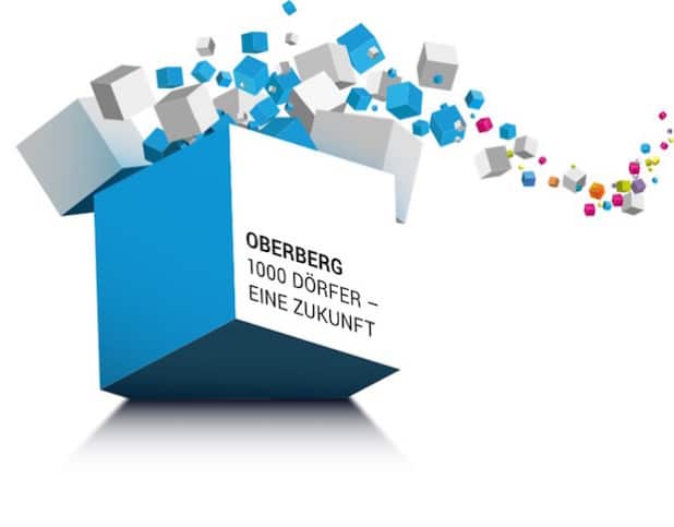 08.04.2016: LEADER-Region Oberberg: Vorstand und LEADER- Entscheidungsgremium sind gewählt – ein wichtiger Schritt für die ländliche Entwicklung im Oberbergischen Kreis Seite 4 / 4 Logo der LEADER-Region "Oberberg: 1000 Dörfer - eine Zukunft!" (Foto: OBK) 