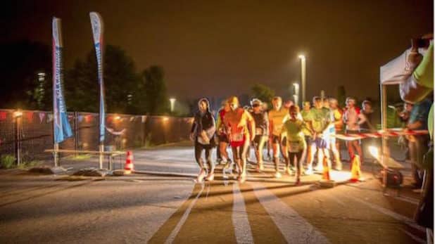 auch nachts wird gerannt; manche torkeln (Quelle: LG Gummersbach)
