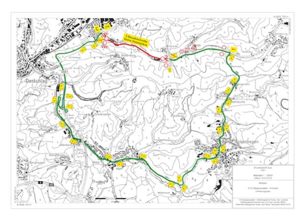 Der Verkehr wird während der Bauarbeiten umgeleitet. (Foto: OBK)