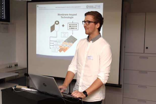 Moritz Schmidt von brehmermechatronics (Vortrag: HMI – Lösungen mit Folientastern für sicherheitskritische Anwendungen) - Quelle: Brehmer GmbH & Co. KG