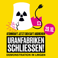 Banner zur Demo - Quelle: Antiatom Bonn