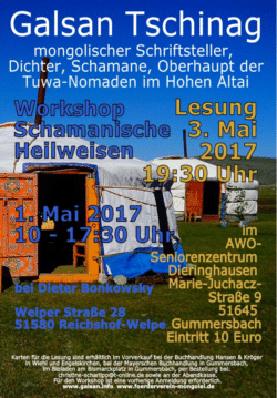 Galsan Tschinag kommt mit Lesung und Workshop nach Gummersbach! Galsan Tschinag kommt mit Lesung und Workshop nach Gummersbach!