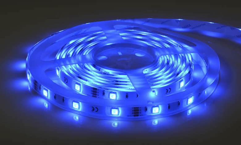 Eine LED-Streifenbeleuchtung setzt Akzente